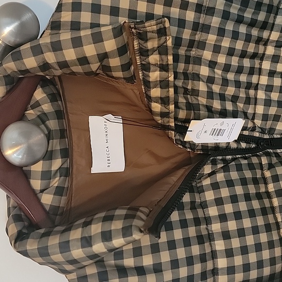 NWT Rebecca Minkoff Black and Tan Checkered Jacket - Picture 2 of 10